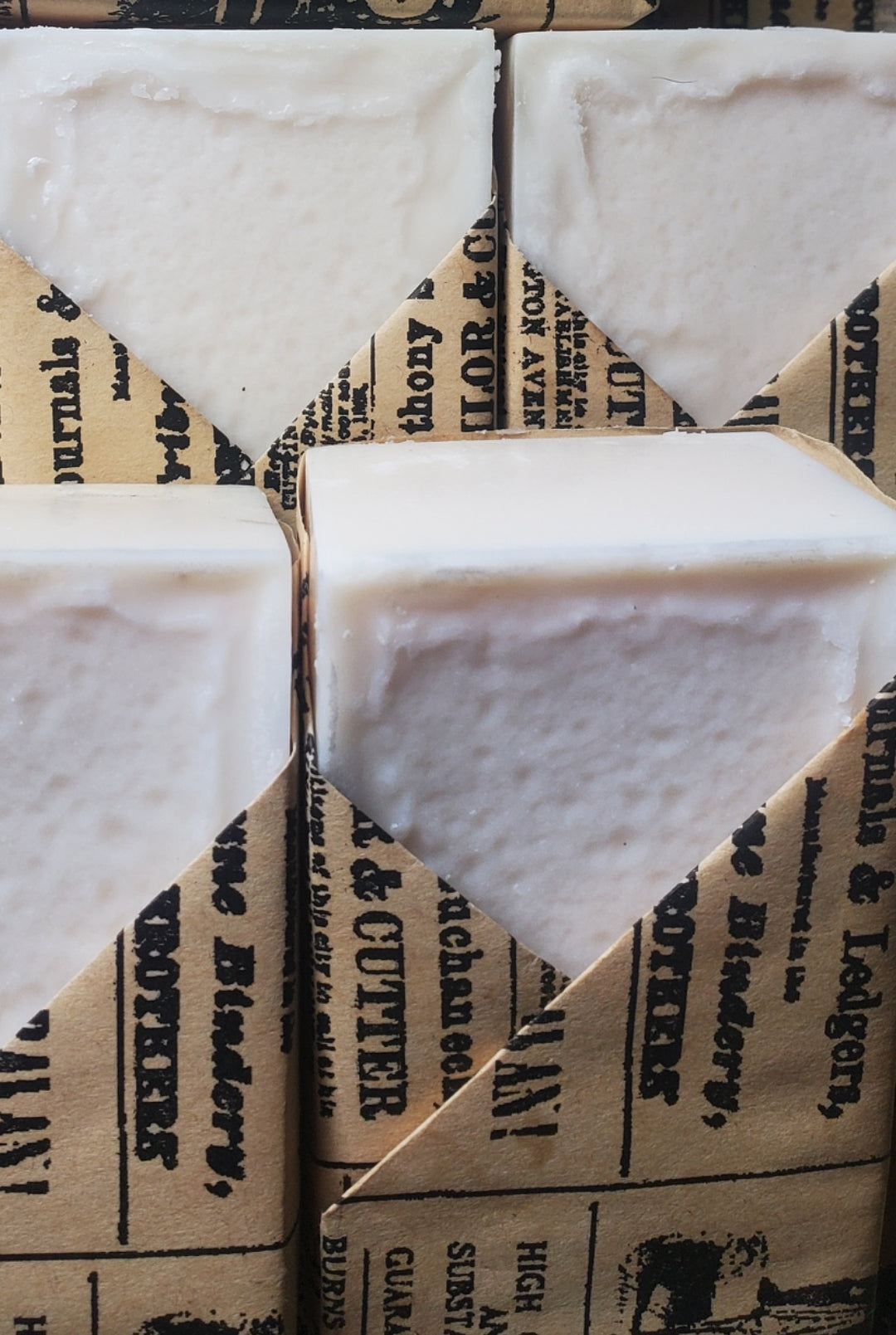 Recycled Paper wrapped Cold Process soap