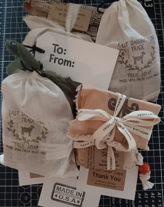 Goat Milk Soap Birthday Gift Collection: 4 or 8 Bars *Add Candles!