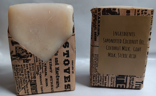 Cascades Cream: Plain Unscented Soap with Goat Milk & Coconut Oil