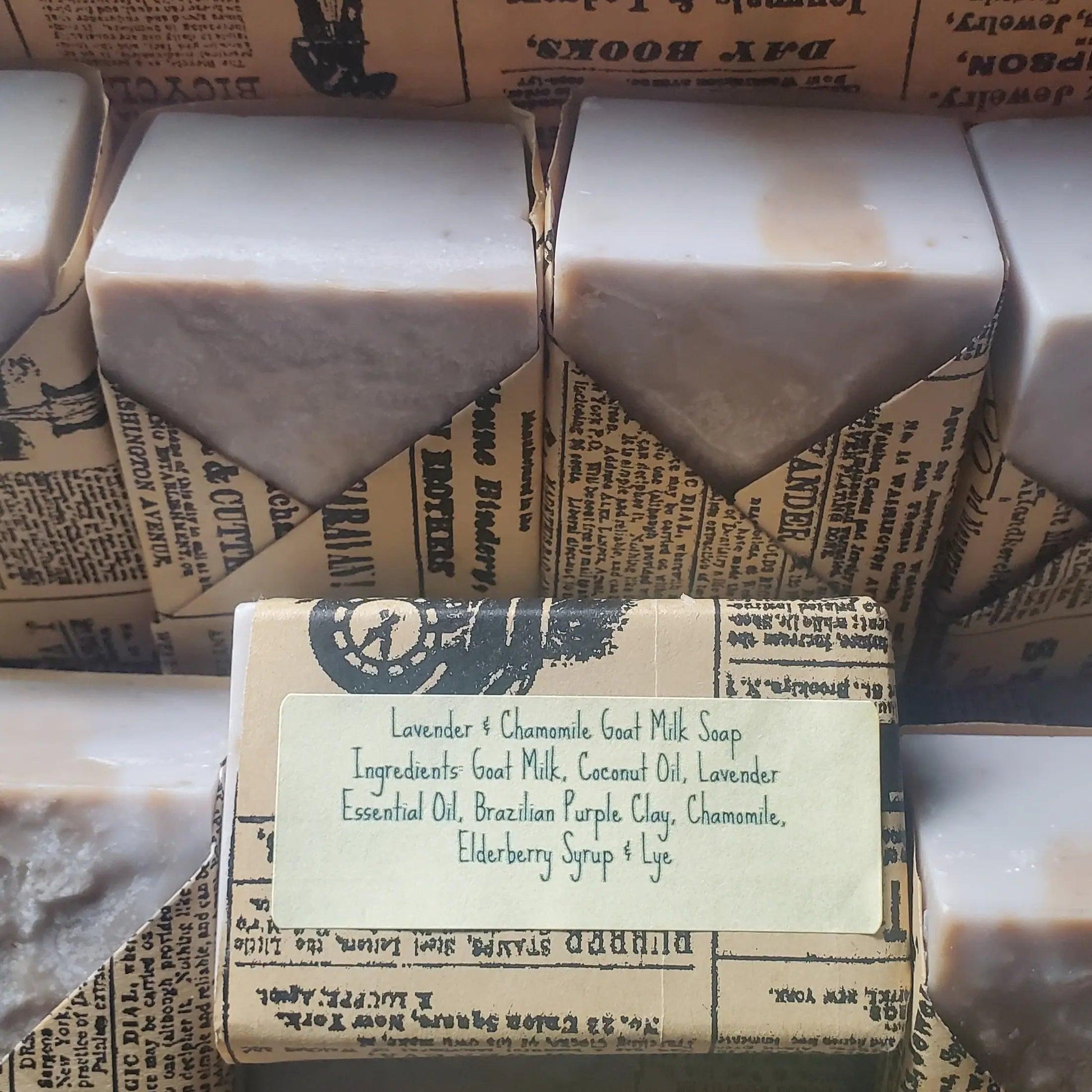 Lavender & Chamomile Soap Homemade Hand Poured Cold Process Goat Milk Soap - East Darrington Trade