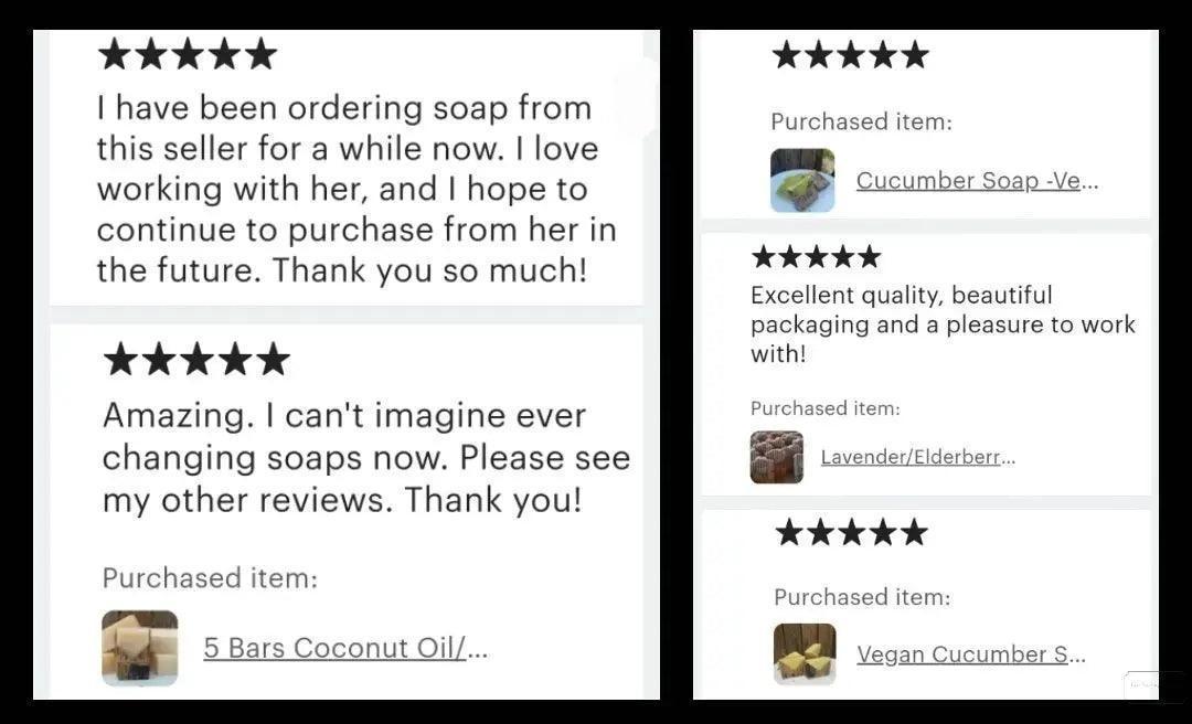 Multiple 5 Star Reviews left by several satisfied customers 