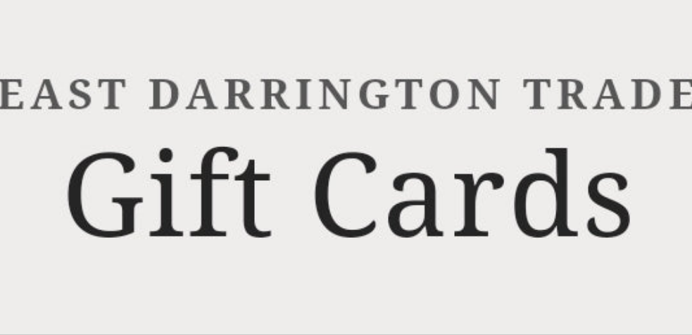 East Darrington Trade Gift Card Cold Processed Soaps 