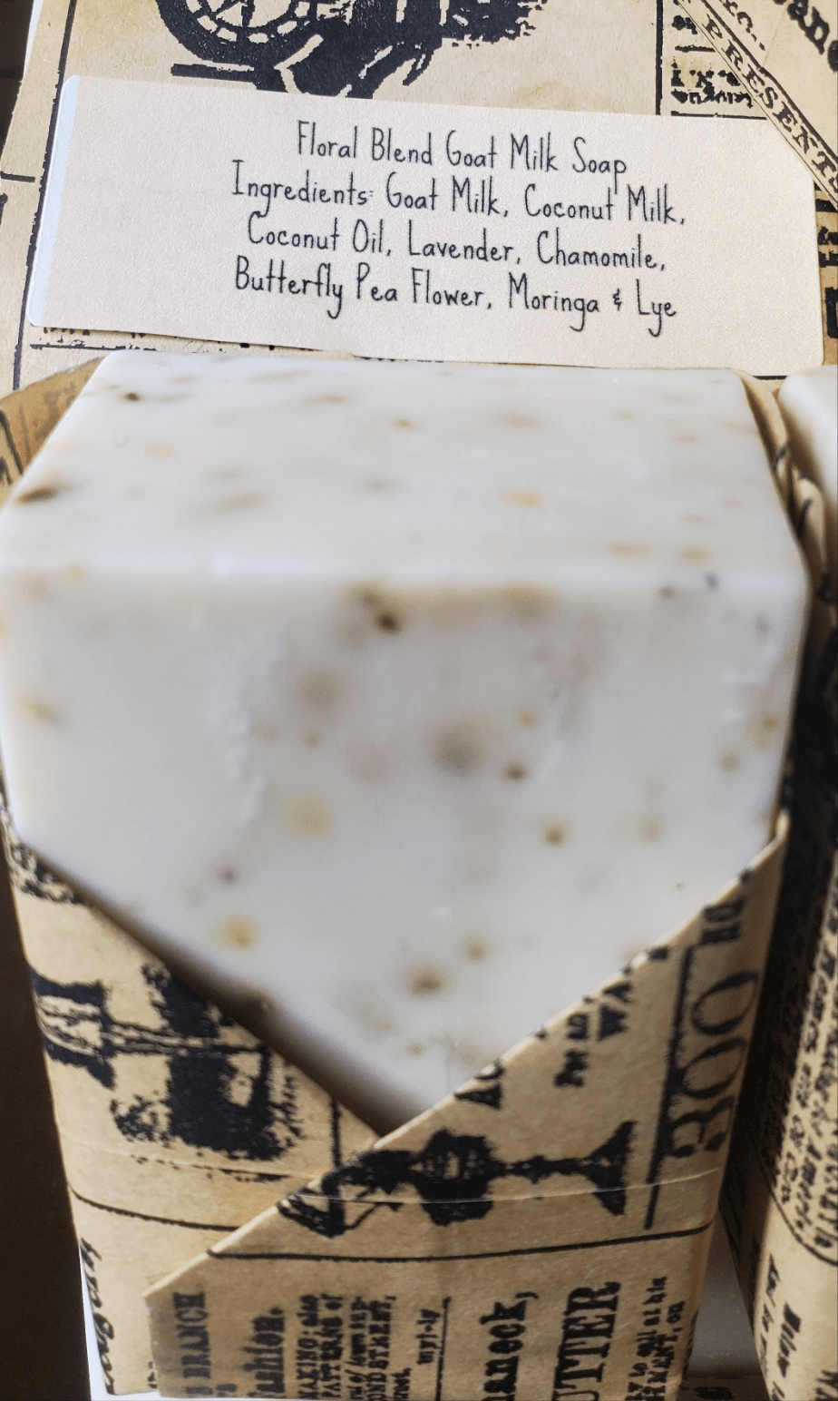 Floral Blend Soap Homemade Hand Poured Cold Process Goat Milk Soap - East Darrington Trade