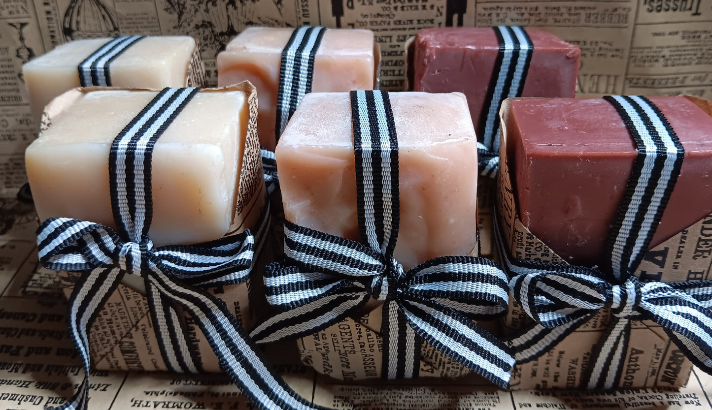Handcrafted Goat Milk Soap Gift Collection: Your Choice of 4 or 8 Bars