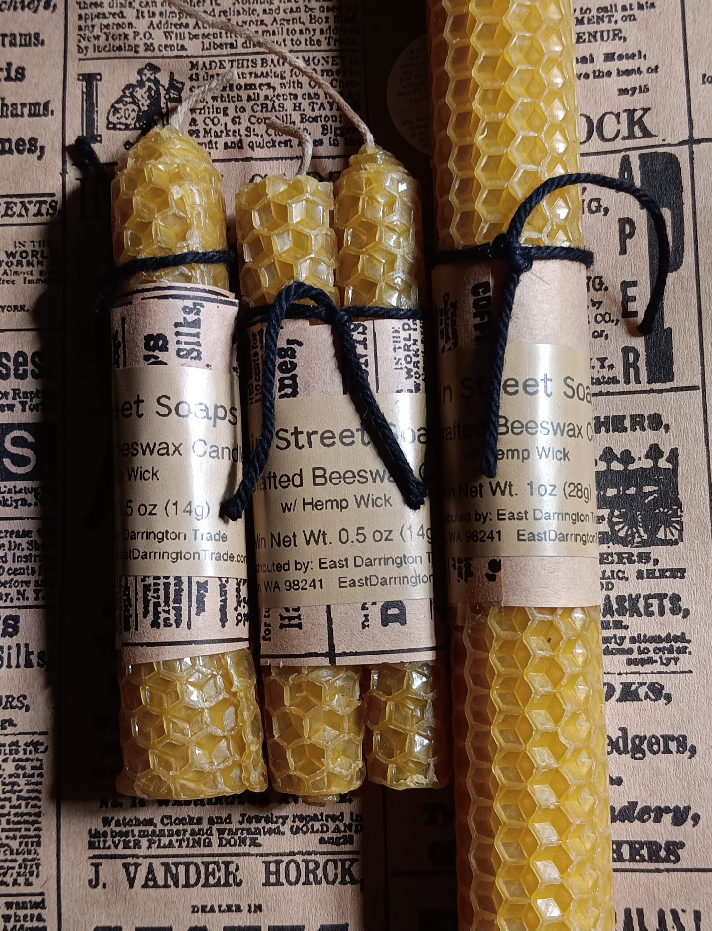 Handcrafted Honeycomb Beeswax Candles