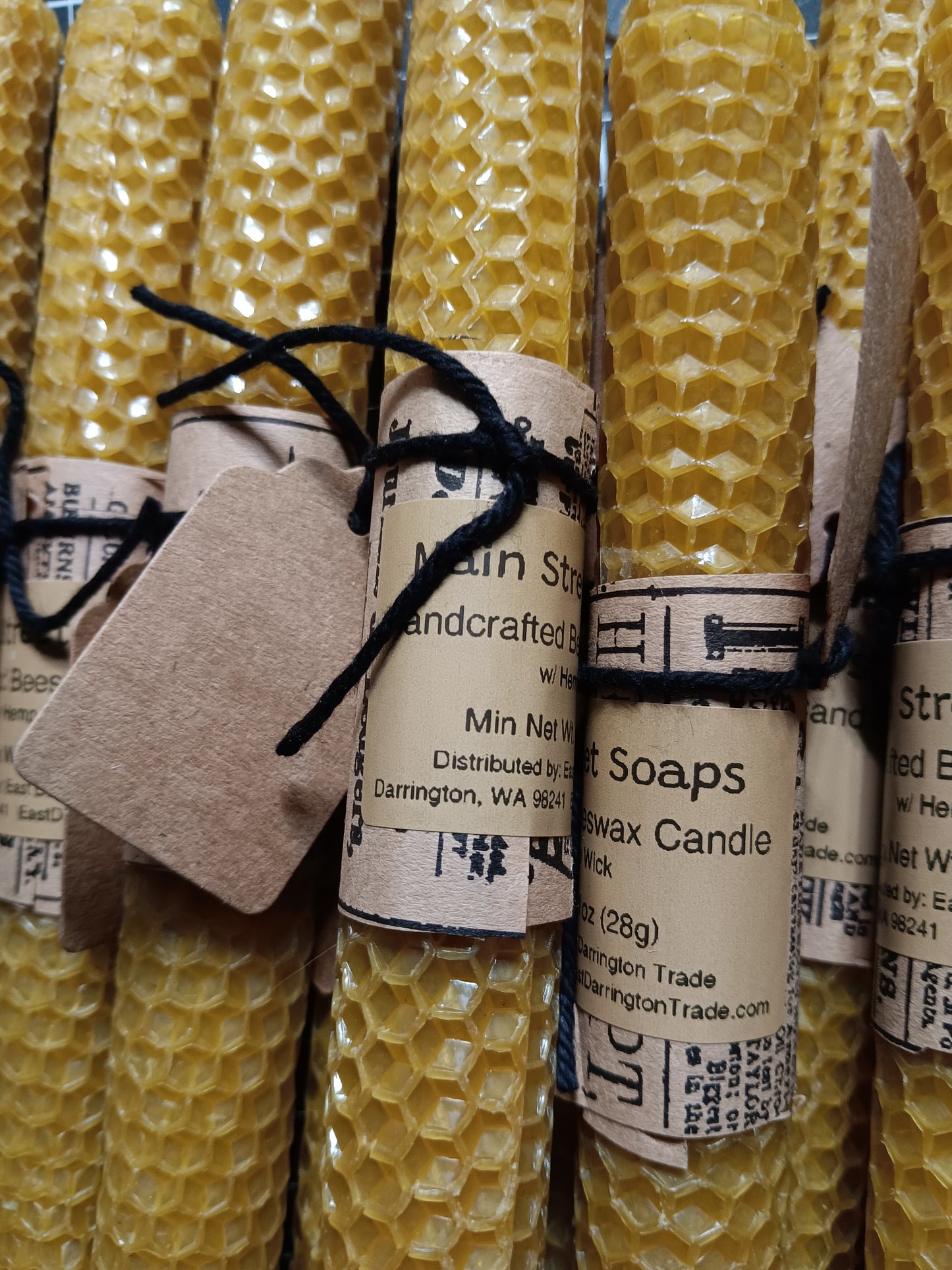 Handcrafted Honeycomb Beeswax Candles