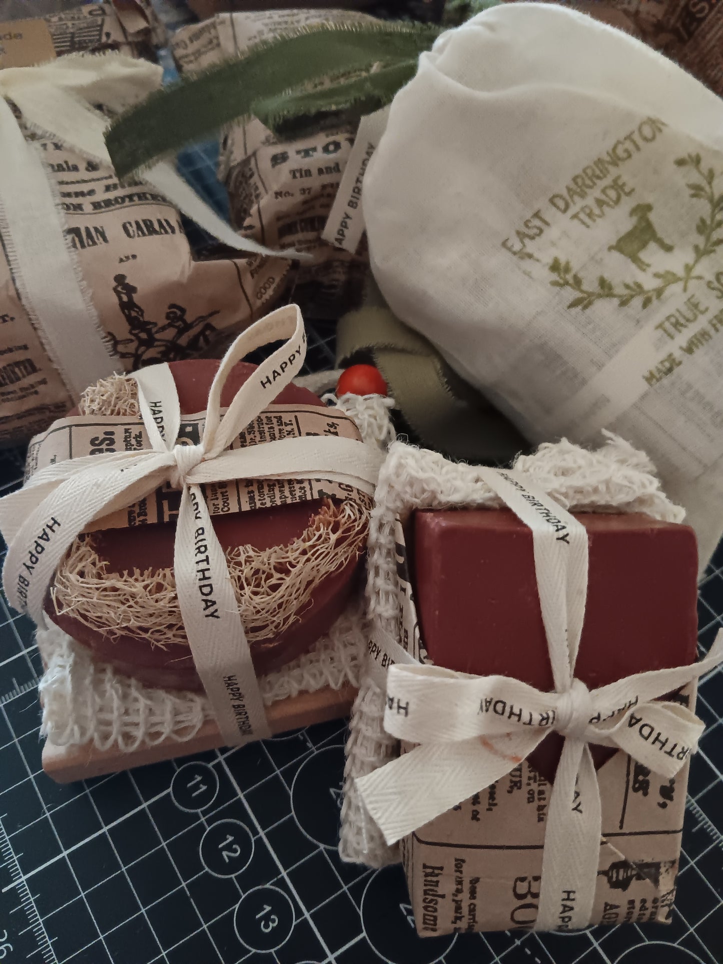 Goat Milk Soap Birthday Gift Collection:  4 or 8 Bars *Add Candles!