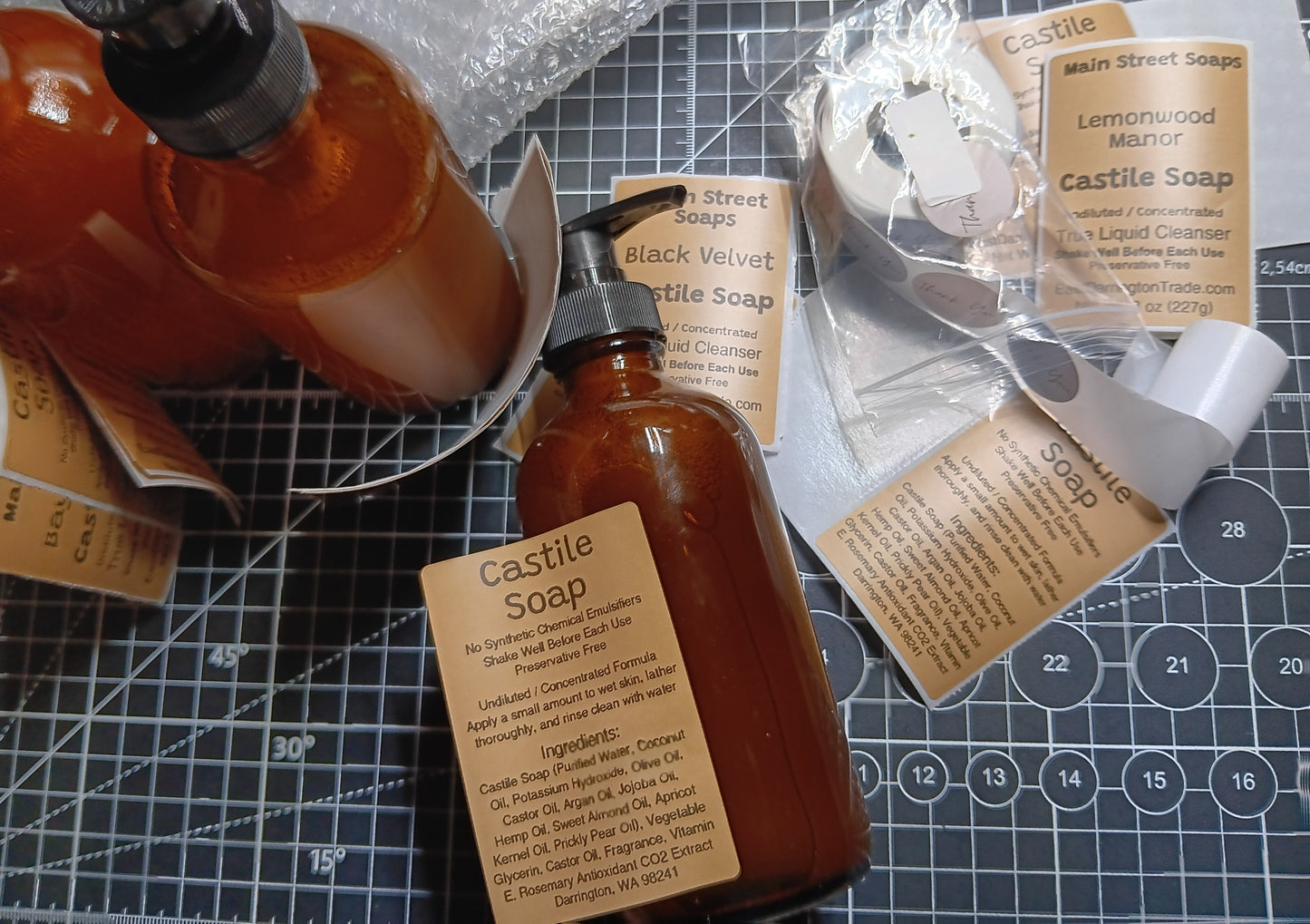 All-Natural Handcrafted Liquid Castile Soap (8 oz)